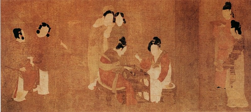 Zhou Fang. Китайские художники средних веков (周防 - 内人双陆图)