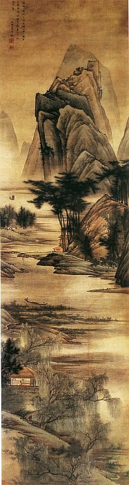 Gao Cen. Chinese artists of the Middle Ages (高岑 - 卧游图)