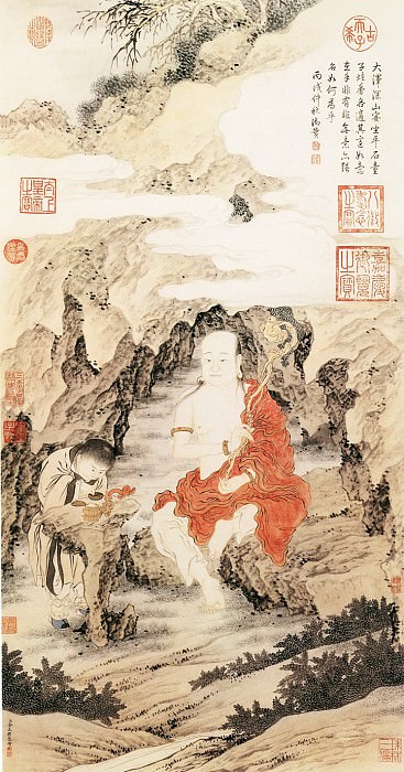 Jin Tingbiao. Китайские художники средних веков (金廷标 - 罗汉图)