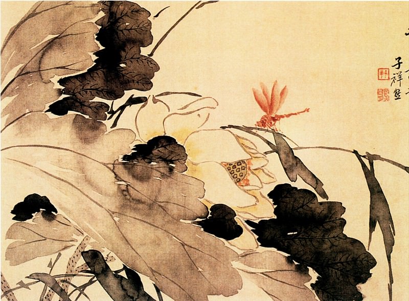 Ren Xiong. Chinese artists of the Middle Ages (张熊 - 花卉图(之—、二))