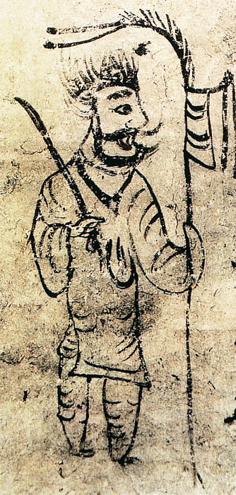Unknown. Chinese artists of the Middle Ages (佚名 - 门卫图(之一、二))