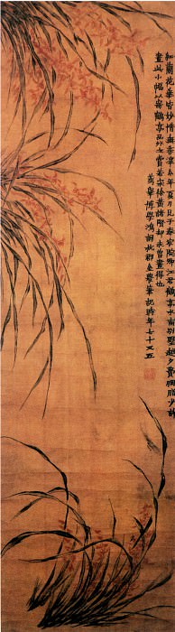 Jin Nong. Chinese artists of the Middle Ages (金农 - 兰花图)