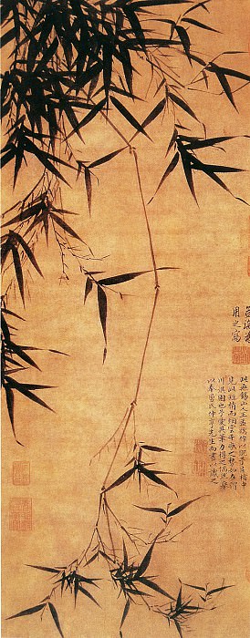 Wang Fu. Chinese artists of the Middle Ages (王绂 - 淇渭图)