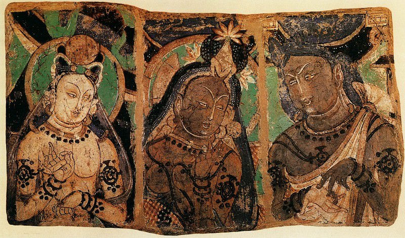 Unknown. Китайские художники средних веков (佚名 - 国王与王后、大臣的半身像)