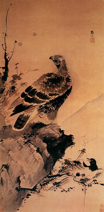 Lu Ji. Chinese artists of the Middle Ages (吕纪 - 鹰鹊图)