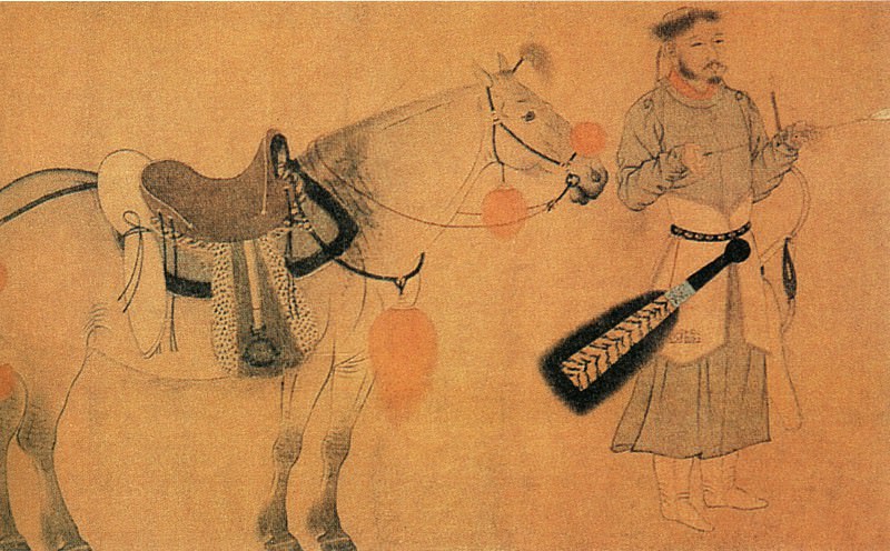 Li Zanhua. Китайские художники средних веков (李赞华 - 射骑图)