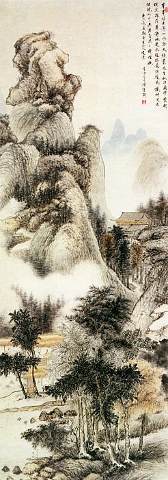 Dai Xi. Chinese artists of the Middle Ages (戴熙 - 忆松图)