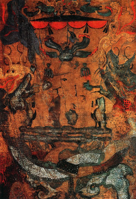 Unknown. Китайские художники средних веков (佚名 - 升天图·软侯子墓(部分，)