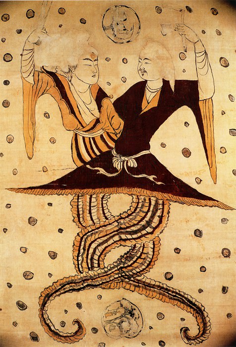 Unknown. Китайские художники средних веков (佚名 - 伏羲女娲图)