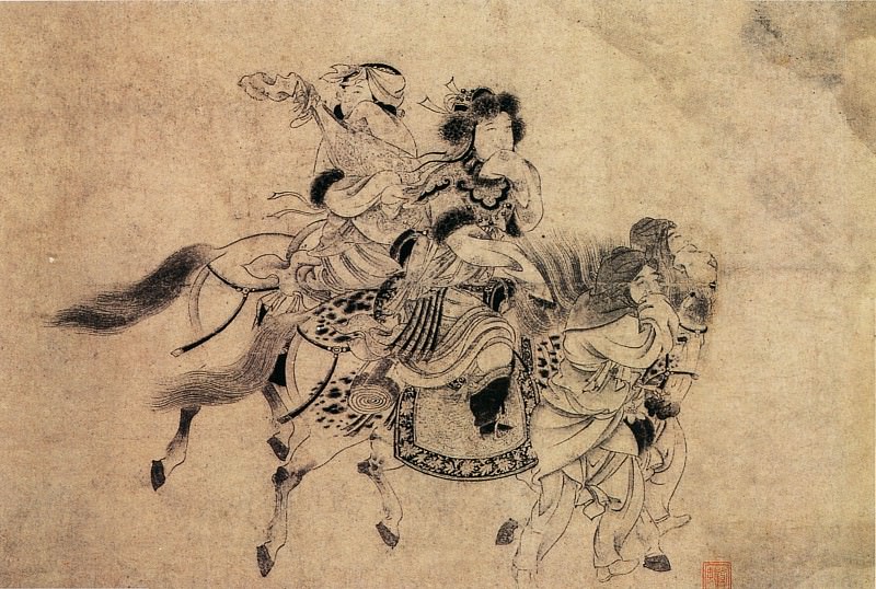 Gong Su Ran. Китайские художники средних веков (宫素然 - 明妃出塞图)