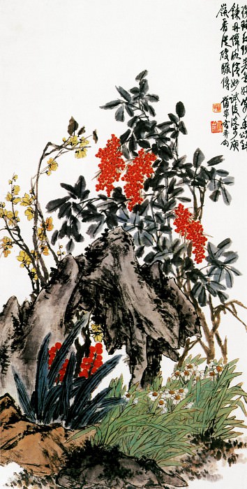 Pu Hua. Китайские художники средних веков (蒲华 - 天竺水仙图)