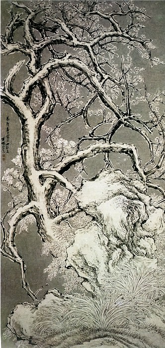 Zhang Yan. Китайские художники средних веков (张彦 - 雪景梅花图)