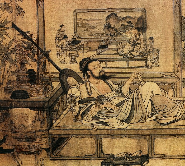 Liu Guandao. Chinese artists of the Middle Ages (刘贯道 - 消夏图)