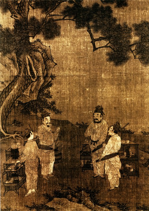 Liu Songnian. Chinese artists of the Middle Ages (刘松年 - 斗茶图(部分))
