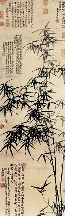 Wang Fu. Китайские художники средних веков (王绂 - 墨竹图)