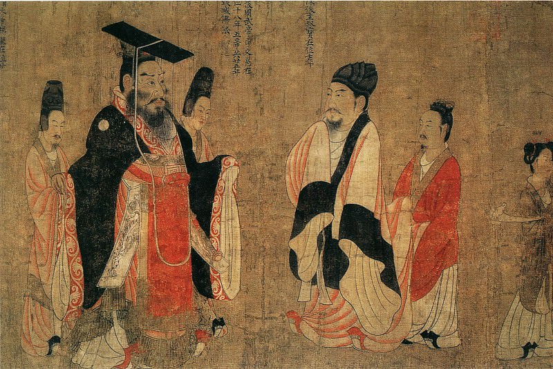 Yan Liben. Китайские художники средних веков (阎立本 - 历代帝王图(部分))