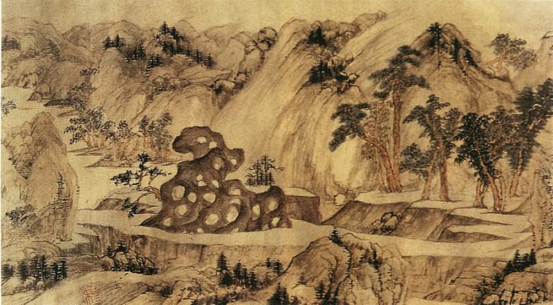 Cheng Zhengkui. Chinese artists of the Middle Ages (程正揆 - 江山卧游图)