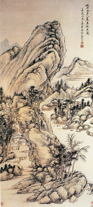 Huang Yi. Chinese artists of the Middle Ages (黄易 - 嵩洛访碑图)