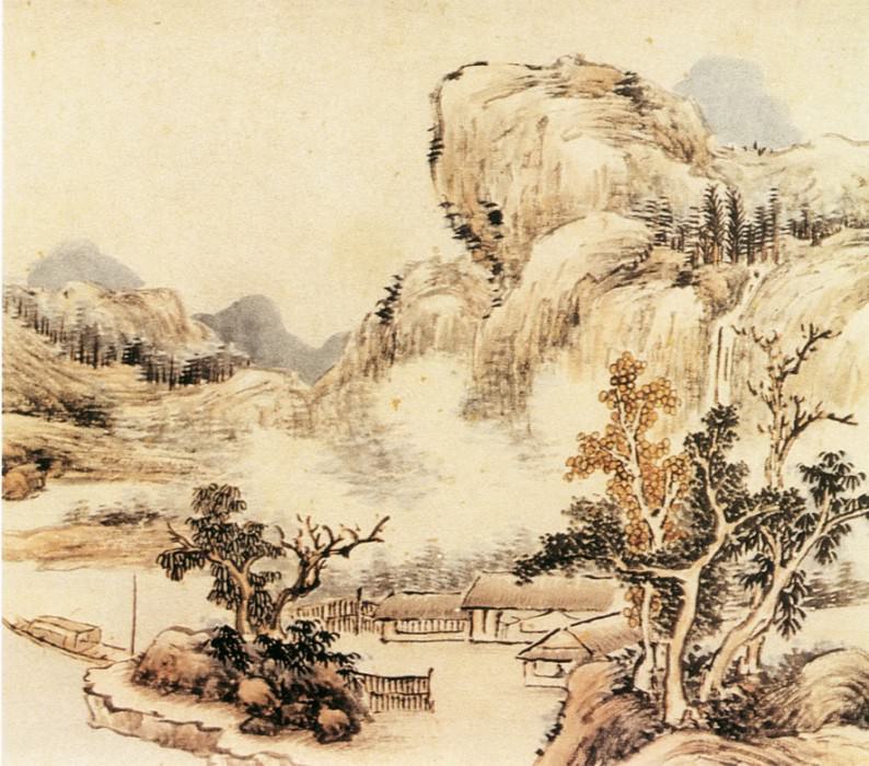 Cai Jia. Chinese artists of the Middle Ages (蔡嘉 - 秋夜读书图)