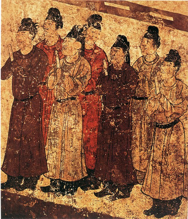 Yang Ziyang beautiful jade. Chinese artists of the Middle Ages (杨訾杨瑾 - 男侍从图)