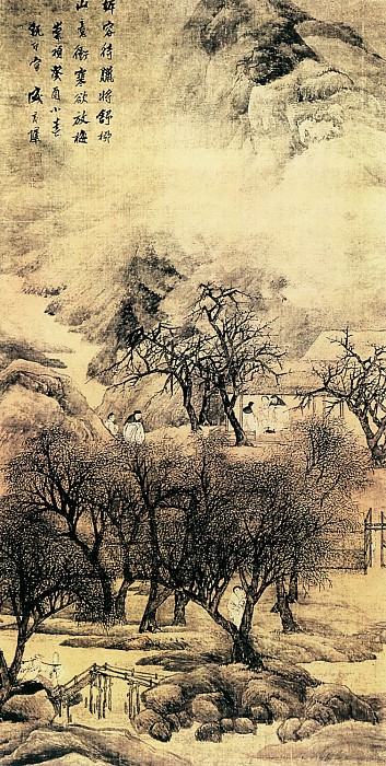 Sheng Maoye. Chinese artists of the Middle Ages (盛茂烨 - 梅柳待腊图)