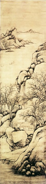 Luo Mu. Chinese artists of the Middle Ages (罗牧 - 春溪归帆图)