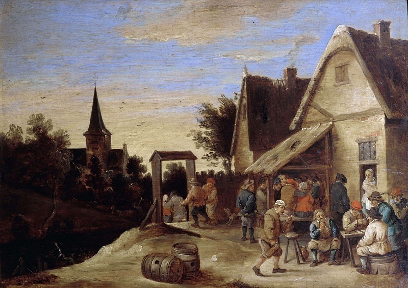Сельский праздник (копия Давида Тенирса Младшего). Неизвестные художники