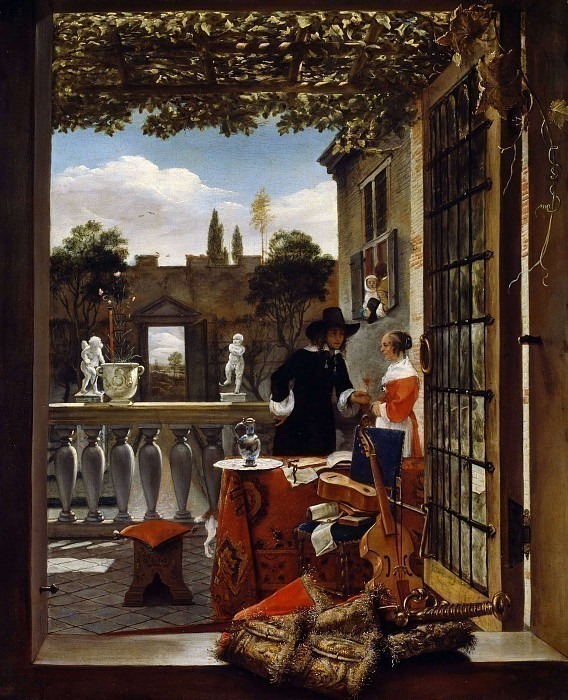 The Terrace. Unknown painters