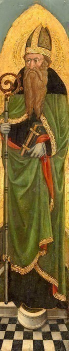 Bishop Saint from an Augustinian altarpiece. Unknown painters