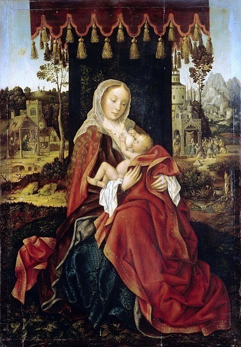 Master of Francoforte – Madonna of the milk. Unknown painters