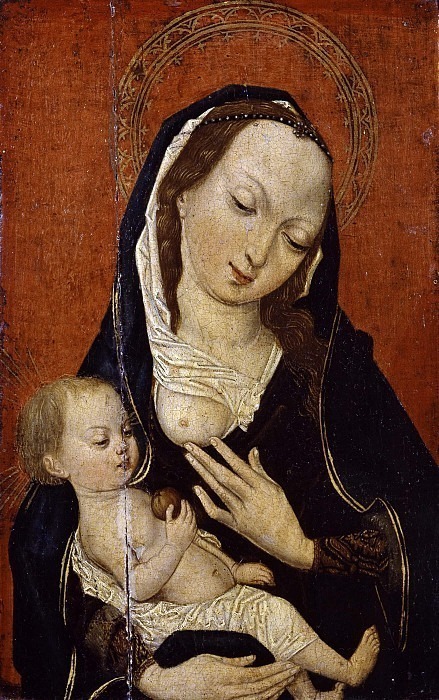 Master of Leggenda della Maddalena – Madonna of the milk. Unknown painters