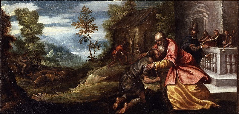 The return of the prodigal son. Unknown painters