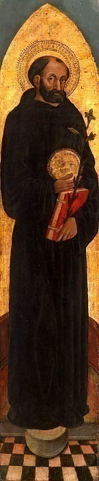 Saint Nicholas of Tolentino from an Augustinian altarpiece. Unknown painters