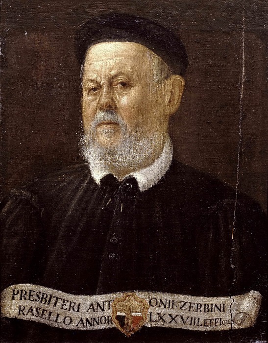 Portrait of the priest Antonio Zerbini Rasello. Unknown painters