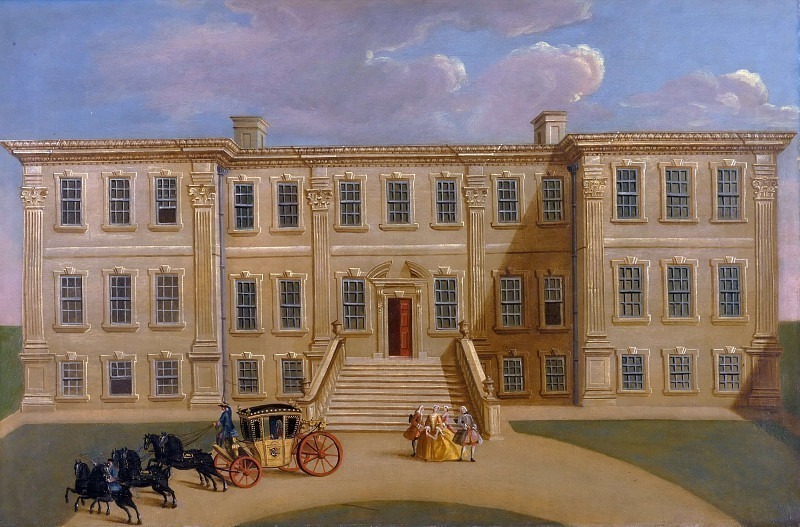 Calke Hall, Derbyshire, the Seat of Sir Henry Harpur, Bt.. Unknown painters