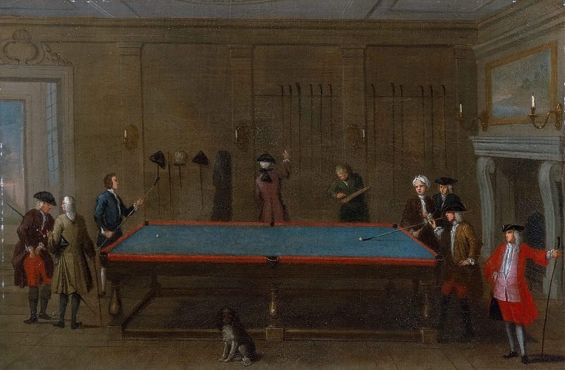 The Billiard Room. Unknown painters