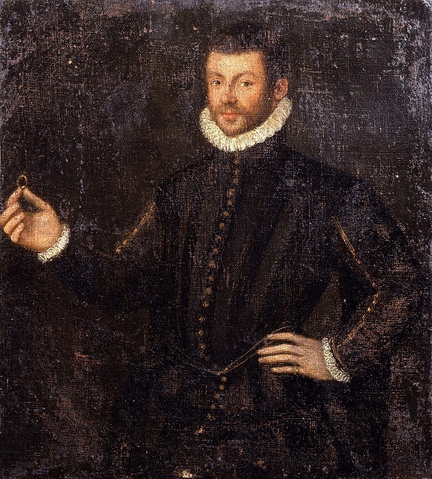 Portrait of man with ring. Unknown painters
