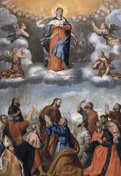 Assumption of the Madonna (copy by Giovan Battista Moroni). Unknown painters