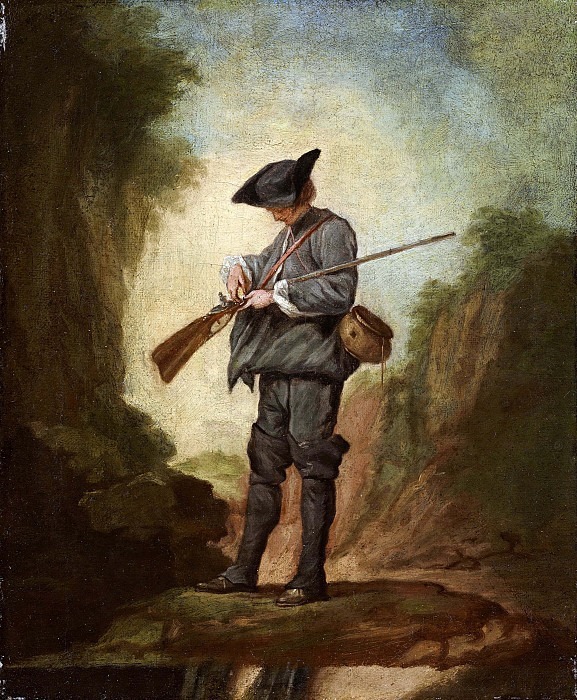 Hunter in a landscape. Unknown painters
