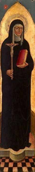 Saint Monica from an Augustinian altarpiece. Unknown painters