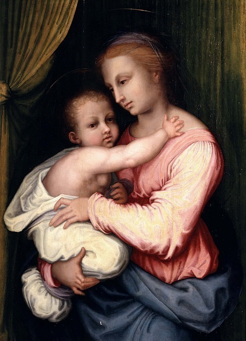 Madonna and Child (copy by Bartolomeo della Porta). Unknown painters