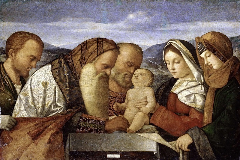 Обрезание младенца Иисуса (копия с Джованни Беллини). Неизвестные художники