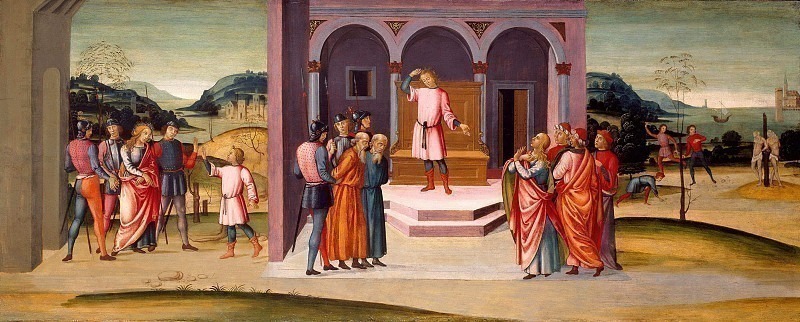 Мастер Аполлона и Дафны (итал., деятельность ок. 1480-1510) – Даниил, спасающий Сусанну, суд Даниила и казнь старцев. Неизвестные художники