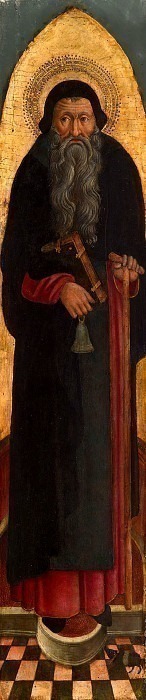 Saint Anthony Abbot from an Augustinian altarpiece. Unknown painters