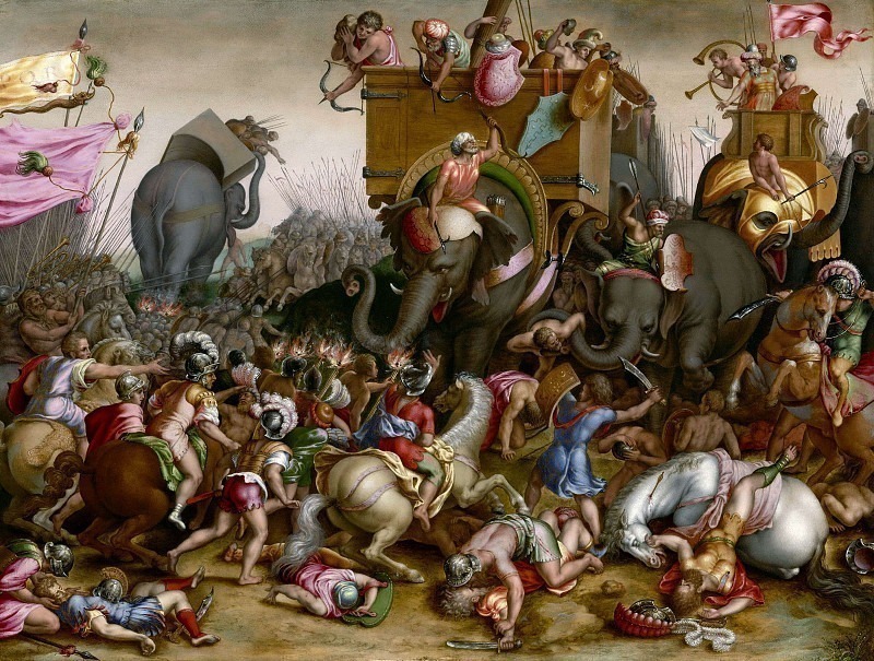 The Battle of Zama. Unknown painters