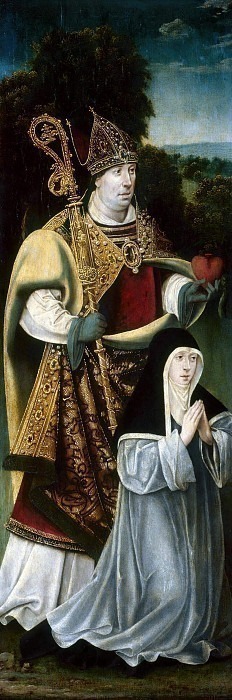 Saint Augustine and an Augustinian Canoness. Unknown painters