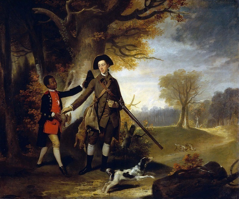 The Third Duke of Richmond out Shooting with his Servant. Unknown painters