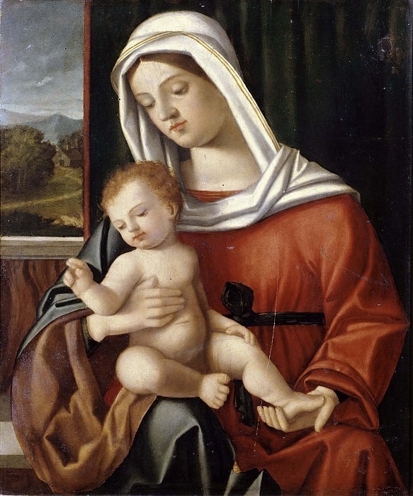 Мастер Доссены - Мадонна с младенцем. Неизвестные художники