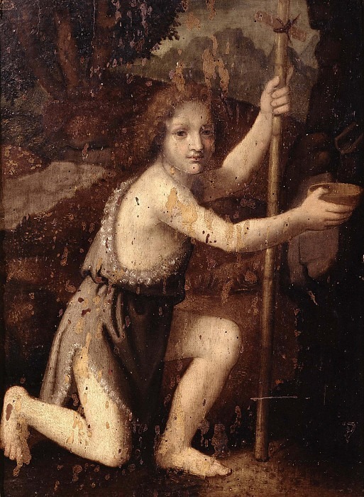 Saint John the Baptist in the desert. Unknown painters