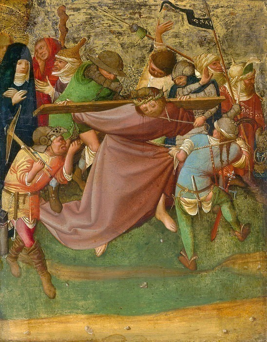Master of the Worcester Carrying of the Cross (Active Bavaria 1420/40) – Christ Carrying the Cross. Unknown painters